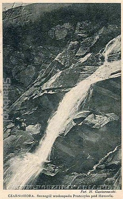 Czarnohora na starej pocztówce