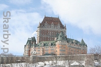 Zamek Château Frontenac w Kanadzie