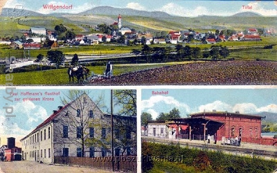 Witków Śląski na starej pocztówce